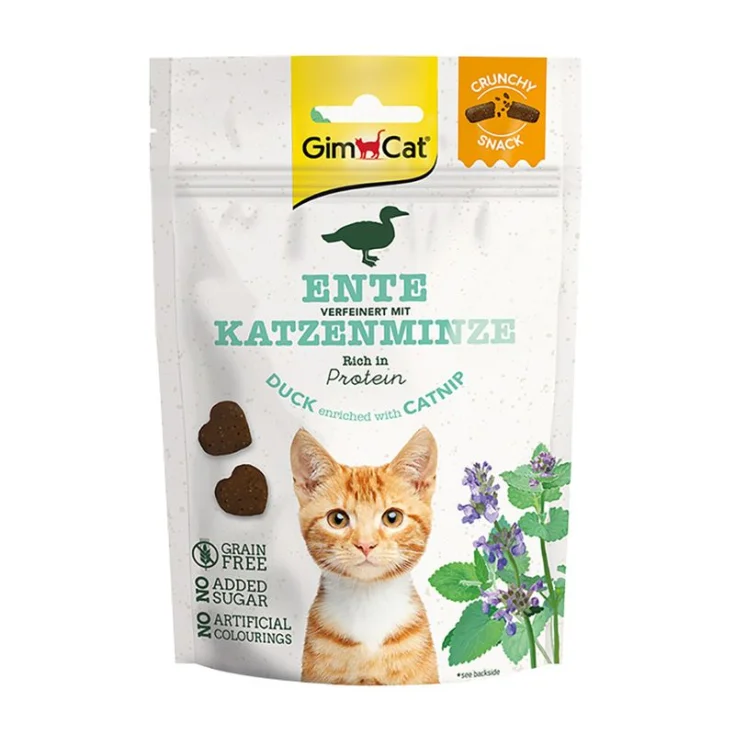 GIMCAT CRUJIENTE DE PATO CON GATO 50G