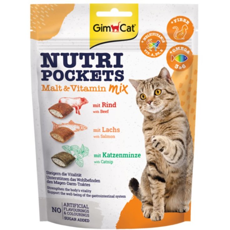 GIMCAT NUTRI POCKETS MIX MAR 150 GR