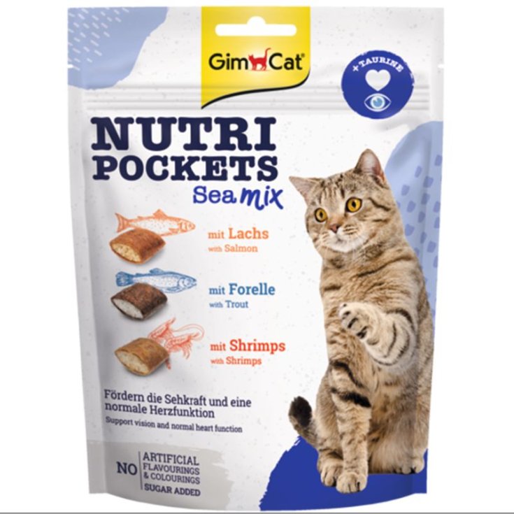 GIMCAT NUTRI POCKETS CON SALMÓN Y OMEGA