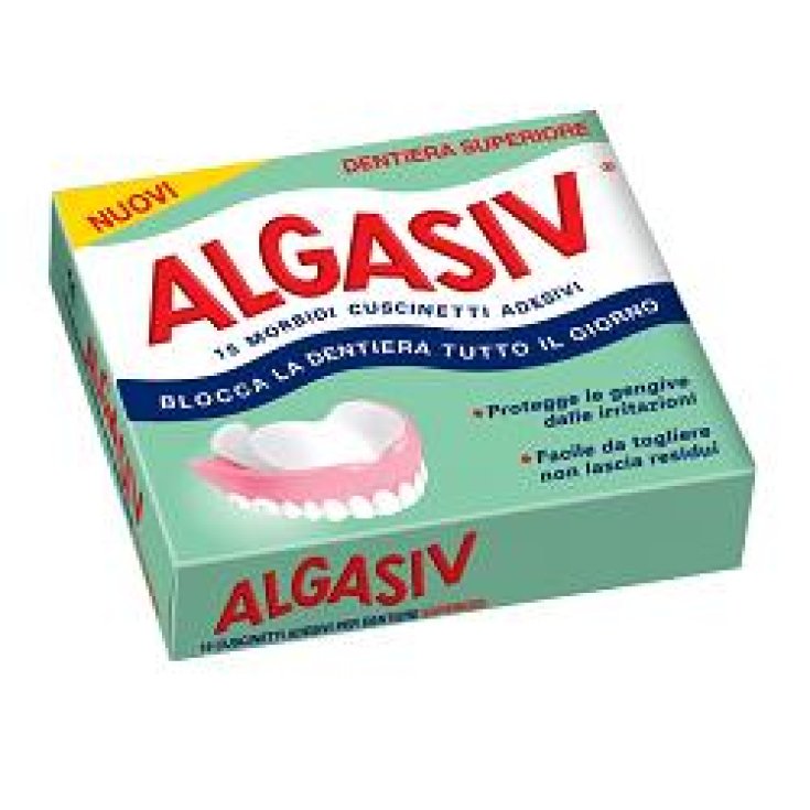 Algasiv® Triple Acción Superior Denture 15 Almohadillas Adhesivas