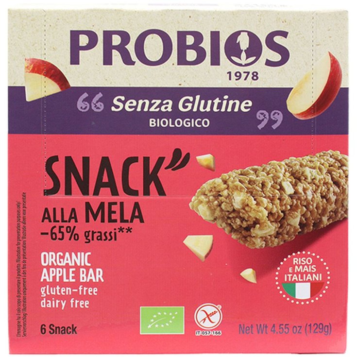 Rice & Rice Arroz Manzana Snack Probios 6x21g