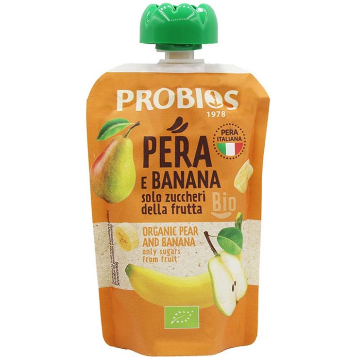 Pulpa de pera/plátano 100% Probios Doypack 100g