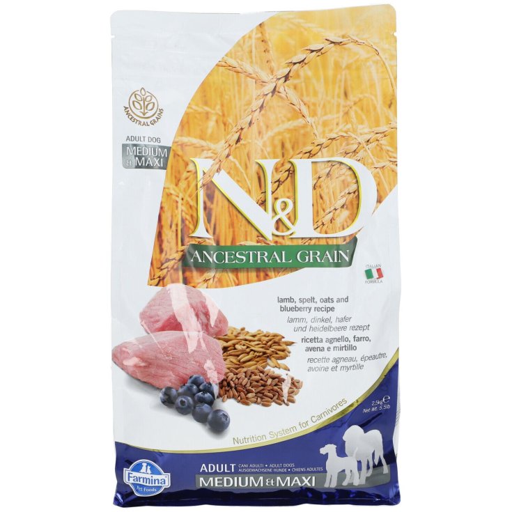 N&D SPIR CORDERO ADULTO MED/MAX2KG