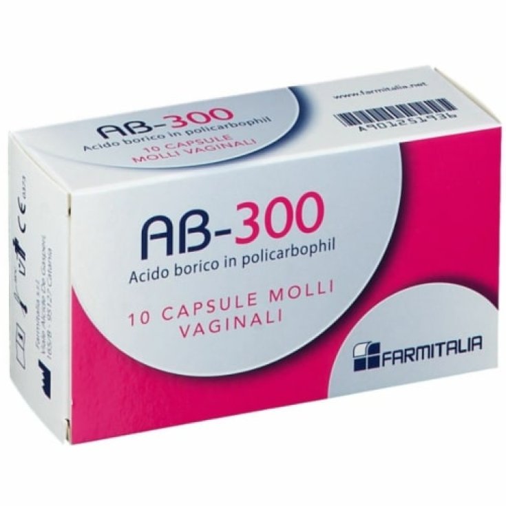 AB-300 Cápsulas vaginales Farmitalia 10 Cápsulas vaginales blandas