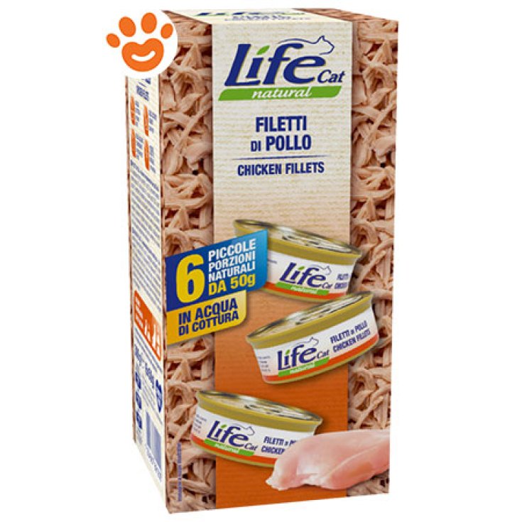 LIFE GATO POLLO 6X50G