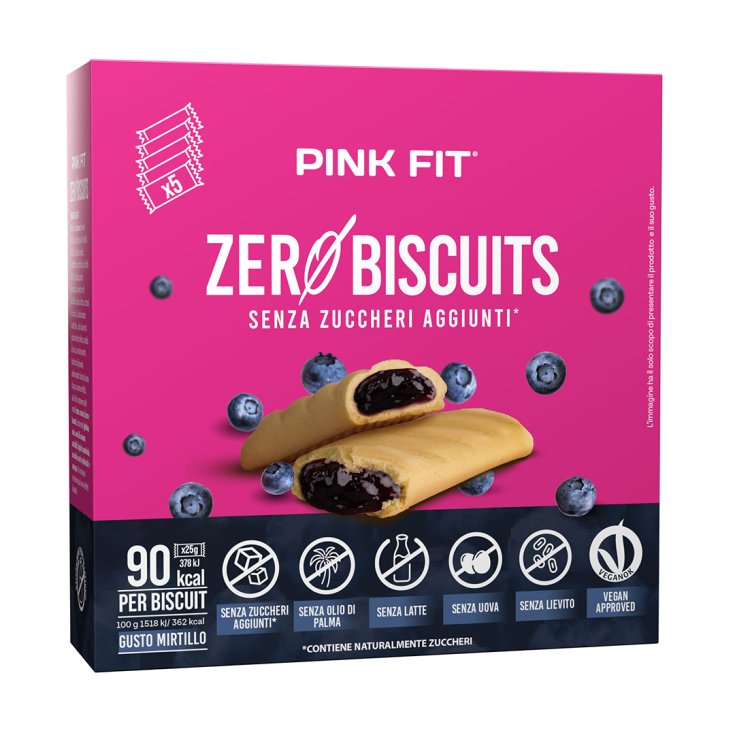 Pink Fit® Zero Biscuits Mirtillo ProAction® 5 Pezzi