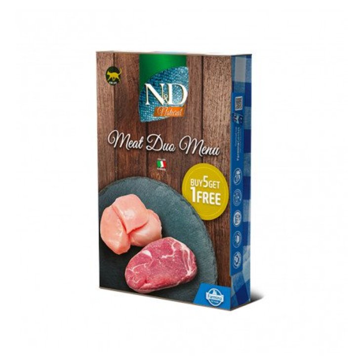 N&D MENÚ DÚO CARNE NATURAL 6UDS