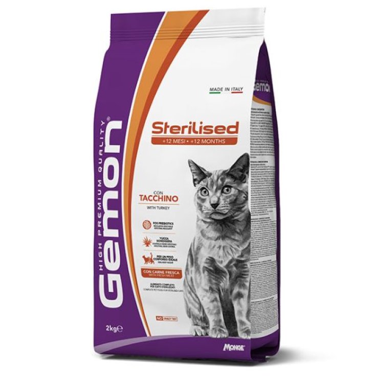 GEMON CAT PAVO ESTERILIZADO 7 KG
