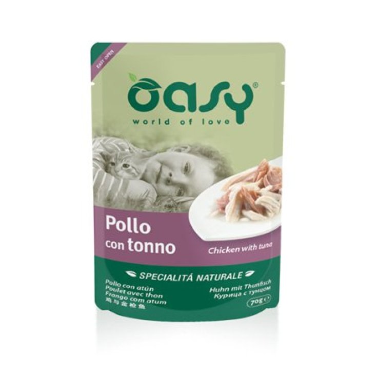 OASY GATO HÚMEDO POLLO CON ATÚN 70G