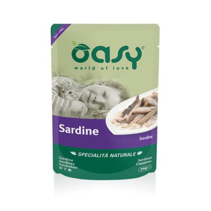 OASY SARDINA DE GATO HÚMEDA BOLSA 70G