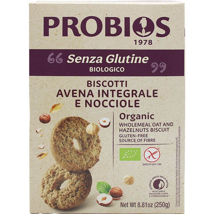 Otros Cereales Galletas De Avena Y Avellana Probios 250g