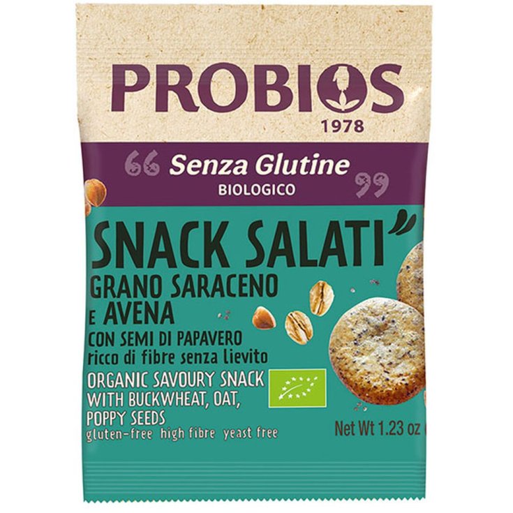 Otros Cereales Snacks Alforfón Y Avena Con Semillas De Amapola Probios 35g