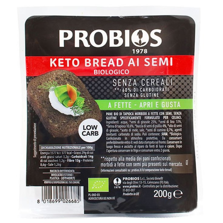 PROBIOS KETO PAN CON SEMILLAS 200G