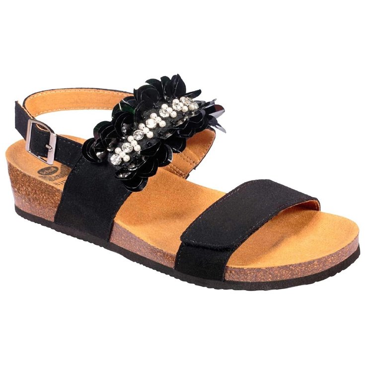 SANDALIA CHANTAL MICROF NEGRO 36
