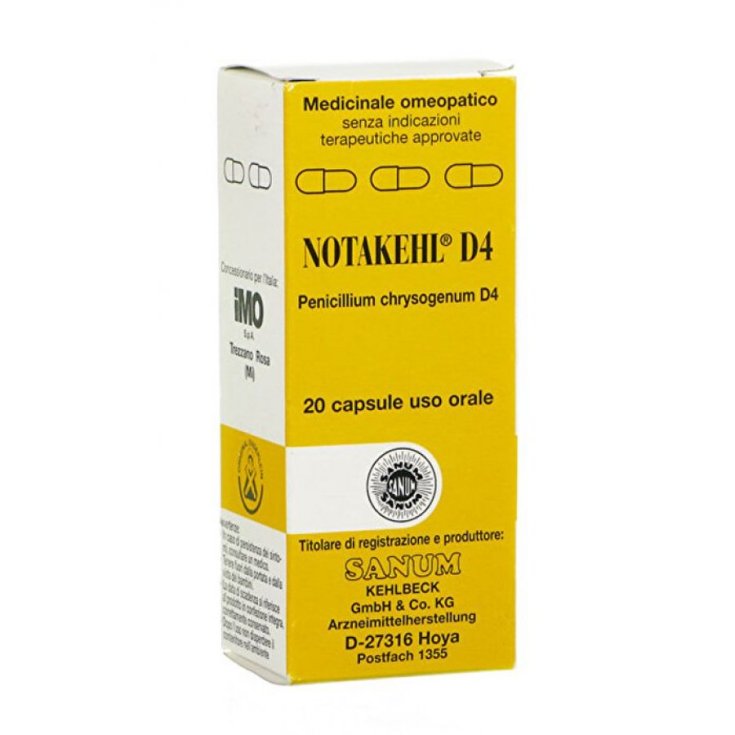 Sanum Notakehl D4 20 Comprimidos