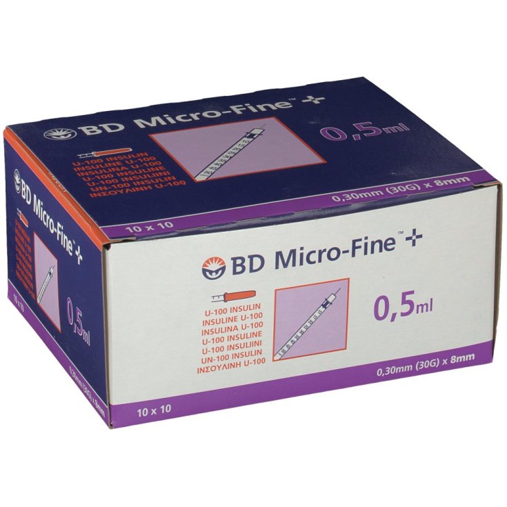 Micro-Fine G30 0,5 ml BD 30 Piezas