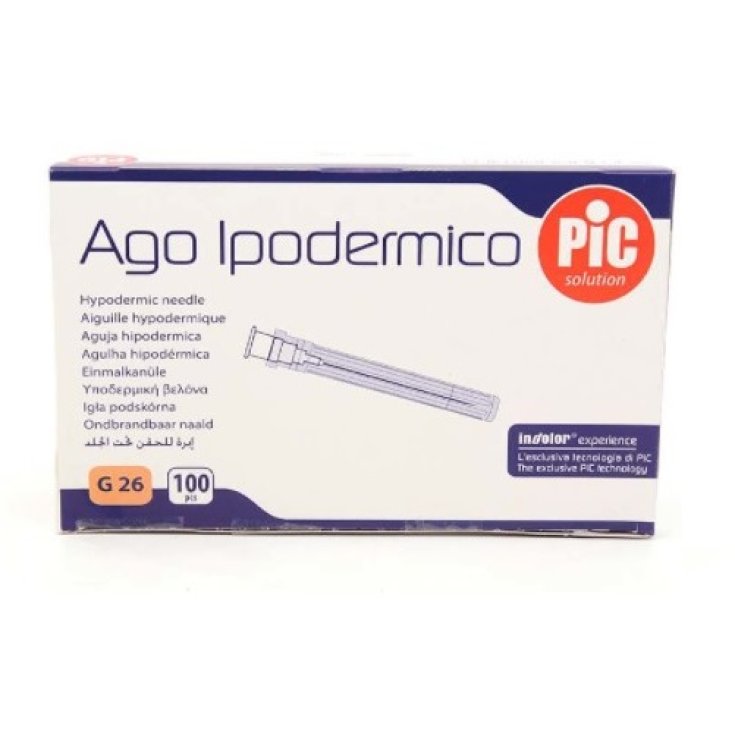 Pic Solution Aguja Desechable G26 0,45x13mm 100 Piezas