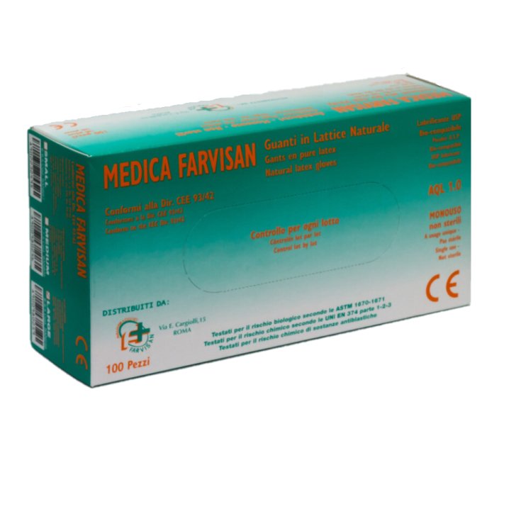 Farvisa Guante Medico Latex Natural Talla S 100 Guantes