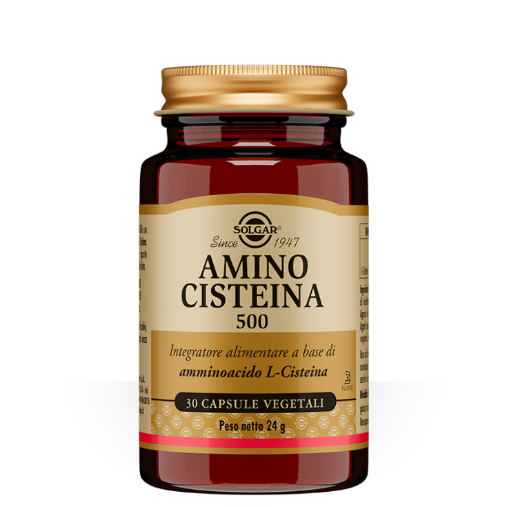 Amino Cisteína 500 Solgar 30 Cápsulas Vegetarianas