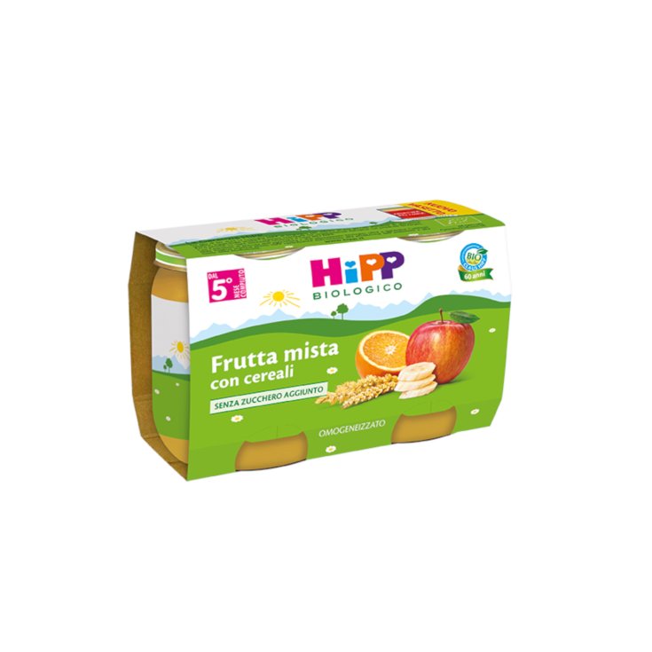 Mezcla De Frutas Con Cereales Ecológicos HiPP 2x125g