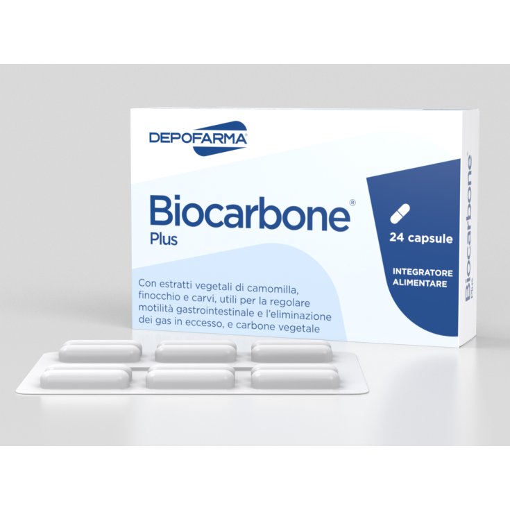 Depofarma BioCarbone Plus Complemento Alimenticio 12 Cápsulas