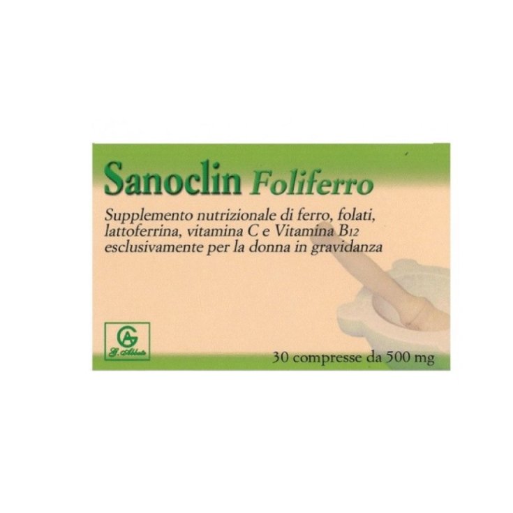 Sanoclin Foliferro Complemento Alimenticio 30 Comprimidos