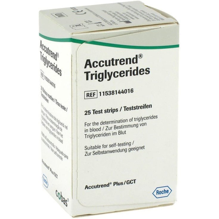 Roche Accutrend Triglicéridos 25 tiras reactivas