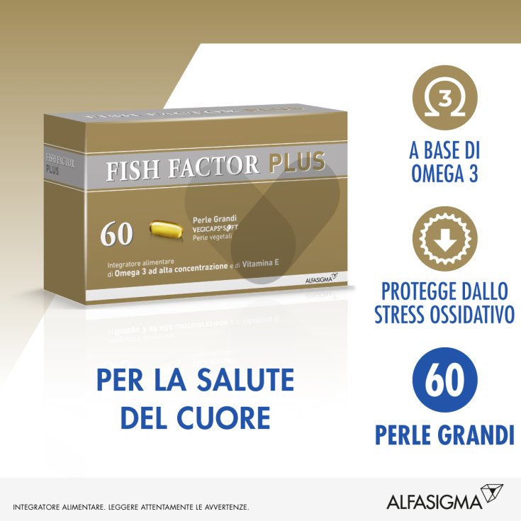 Fish Factor Plus Alfasigma 60 Perlas Grandes