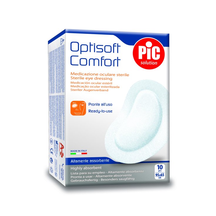 Almohadillas adhesivas para ojos Optisoft Confort Pic 10 piezas