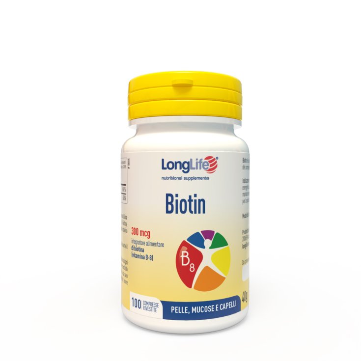 Biotina 300 mcg LongLife 100 tabletas divisibles