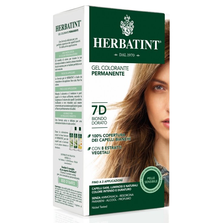 Herbatint Tinte Natural Matiz 7d Rubio Dorado 135ml