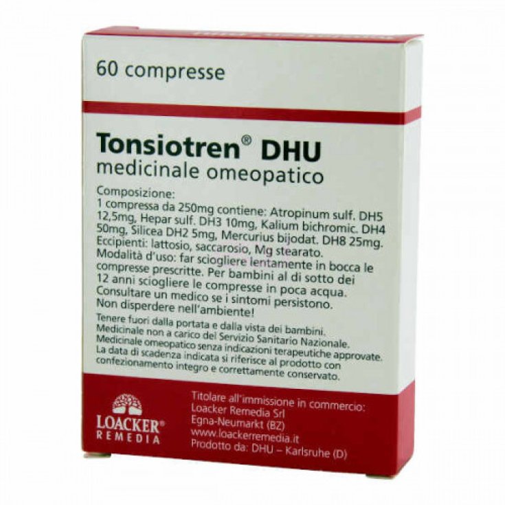 Loacker Remedia Tonsiotren Dhu 60 Comprimidos