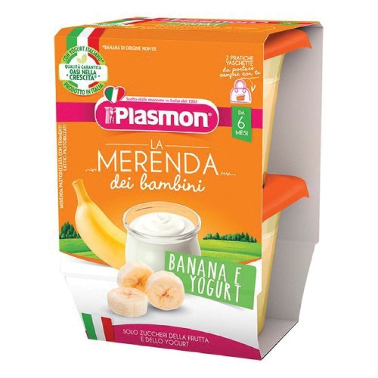 Plasmon Snack Yogurt Plátano 120gx2 Piezas