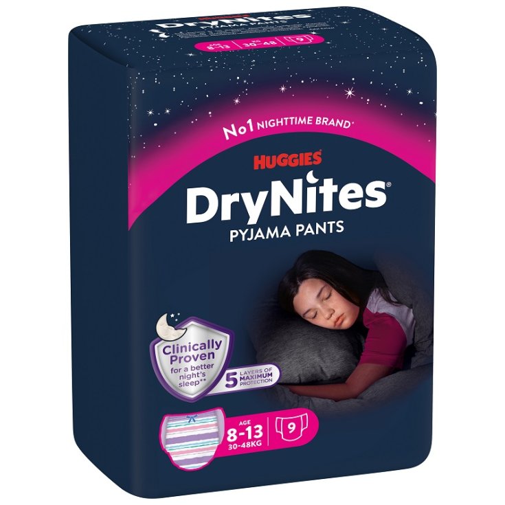 Pantalón Pijama 8-15 Años Niña DryNites® 9 Piezas