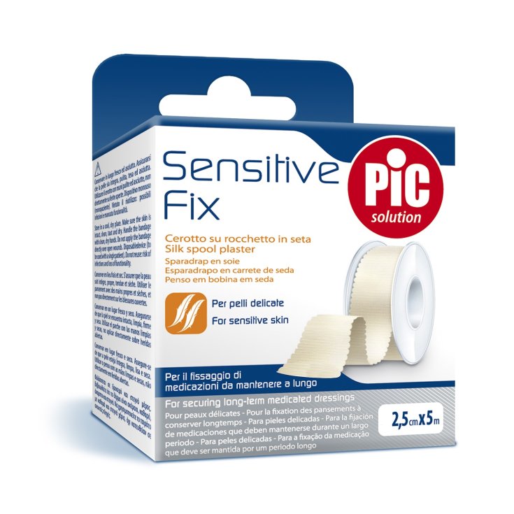 Pic Parche De Seda Sensitive Fix 2,5cmx5m Con Troquel