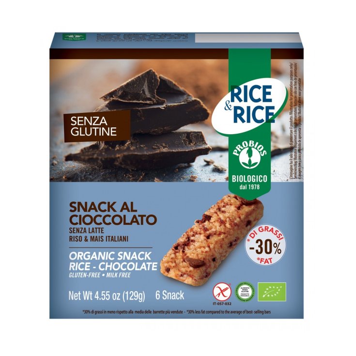 Rice & Rice Chocolate Arroz Snack Probios 6x21g