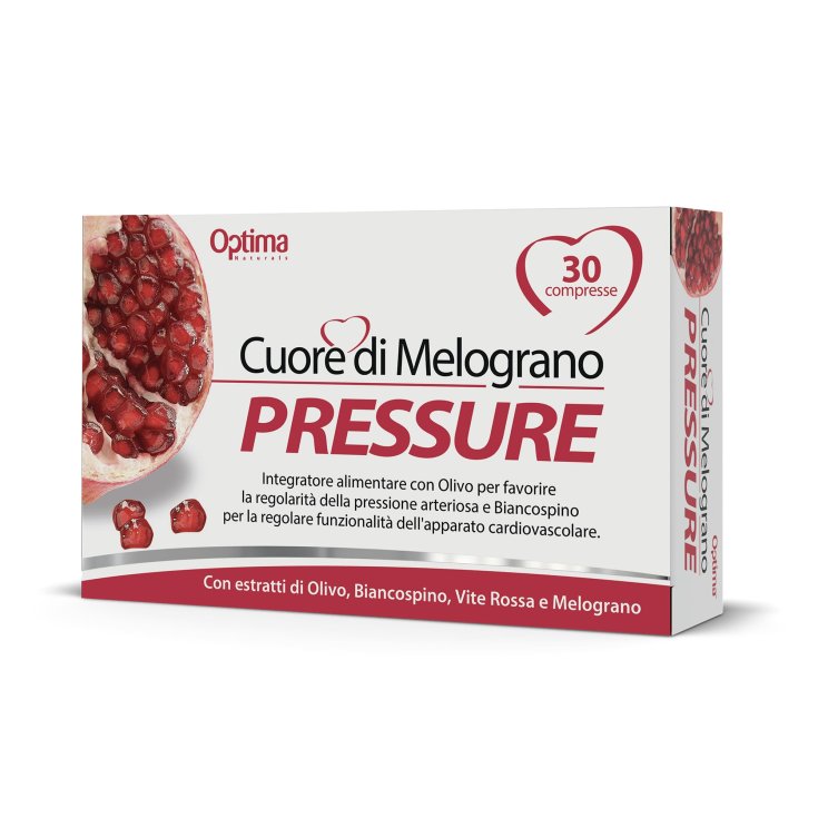 Presión Heart Of Pomegranate® Optima Naturals 30 Comprimidos