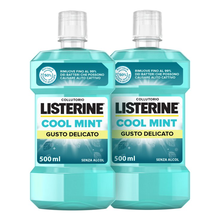 Listerine® Menta Fresca Sabor Delicado 2x500ml