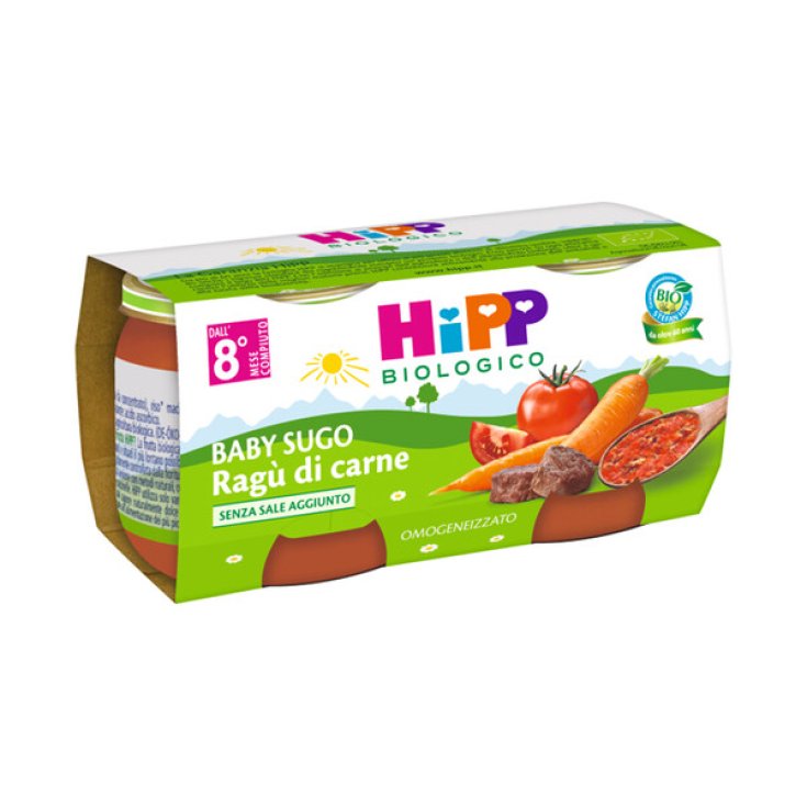 Baby HiPP Salsa Ragú De Ternera Ecológica 2x80g