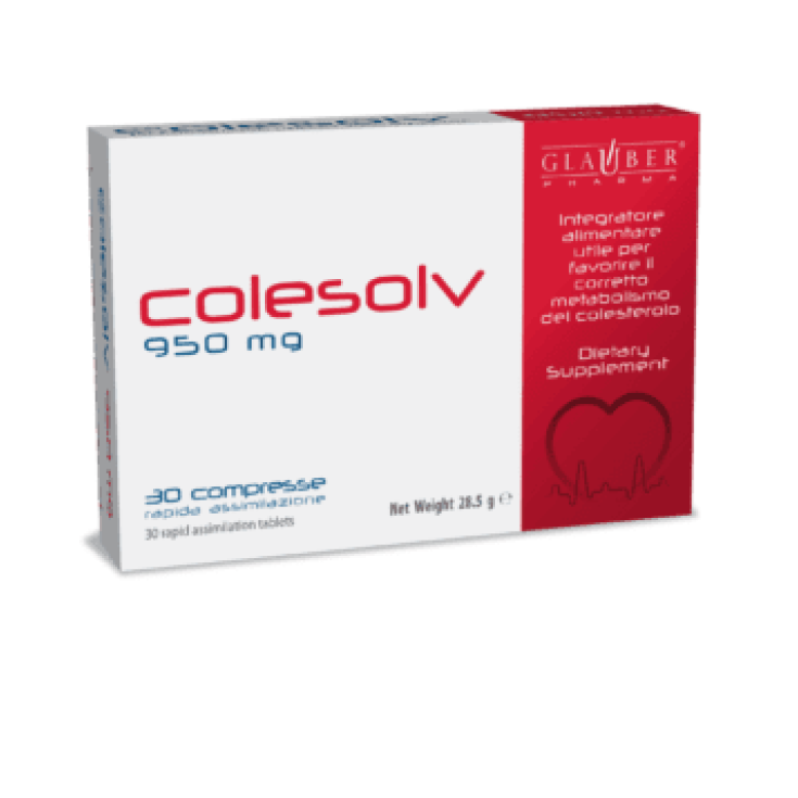Glauber Pharma Colesolv Complemento Alimenticio 30 Comprimidos