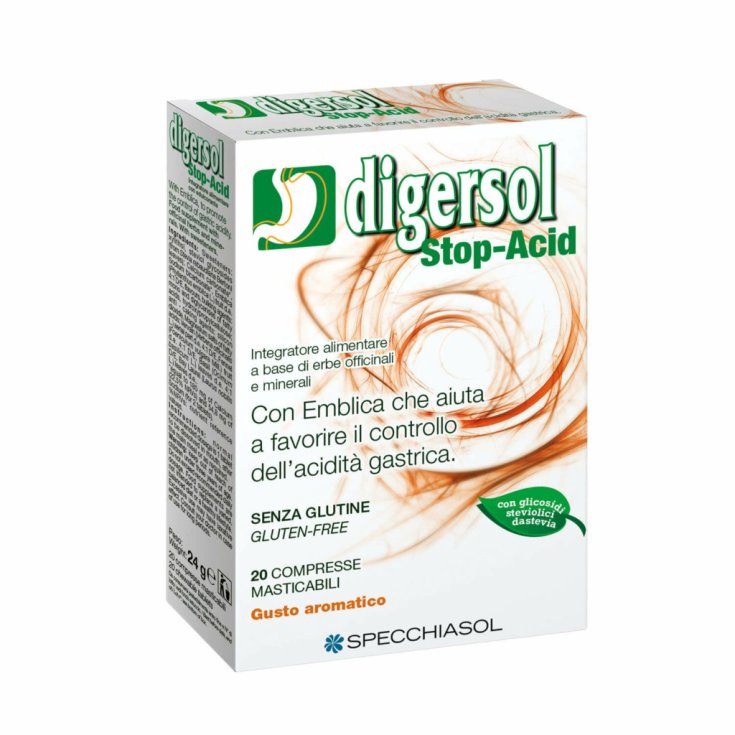 Specchiasol Digersol Stop-Acid Complemento Alimenticio 20 Comprimidos