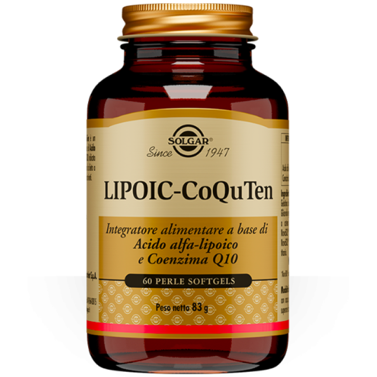 Lipoic-CoQuTen Solgar 60 Perlas