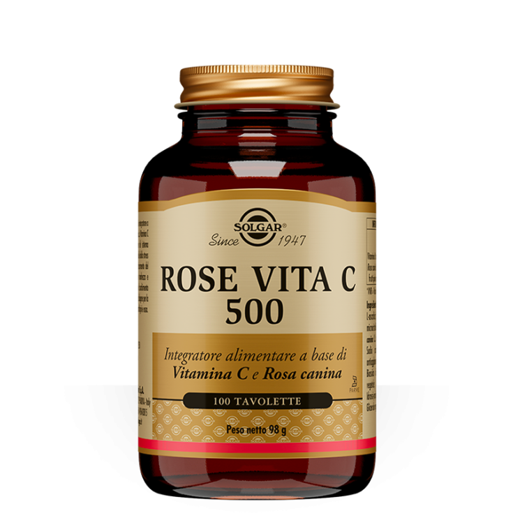 Rosa Vita C 500 Solgar 100 Comprimidos