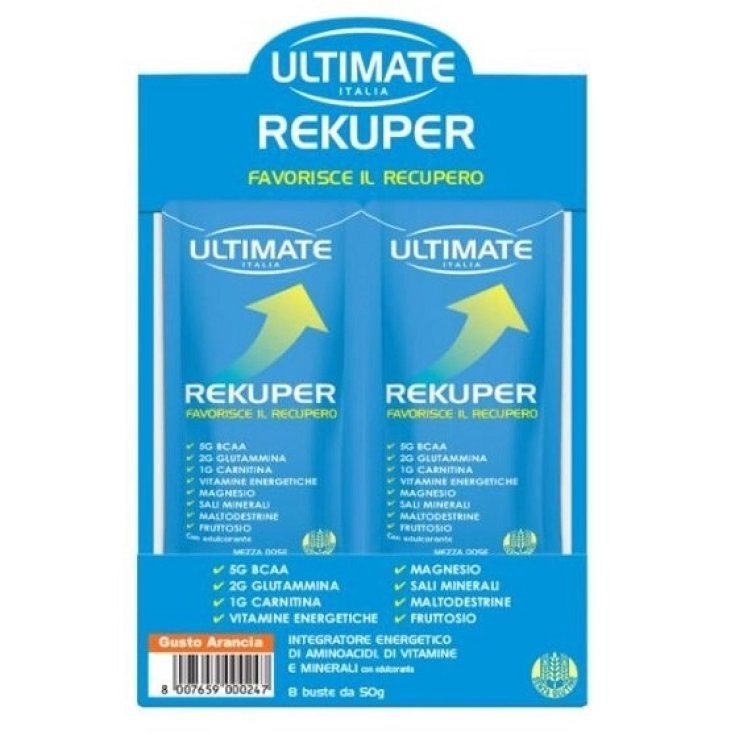 RECUPER Naranja Ultimate Italia 8 Bolsas de 50g