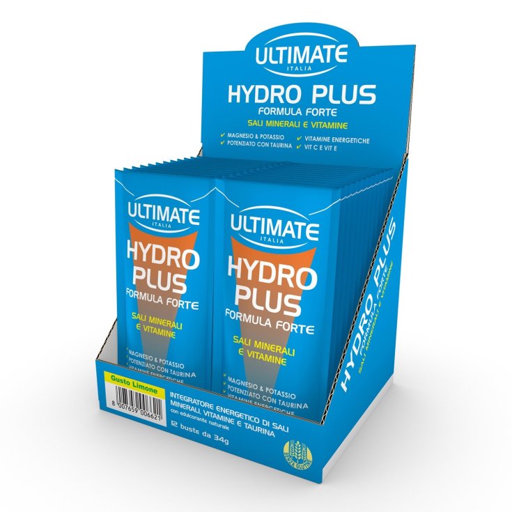 Ultimate Hydro Plus 12 Sobres Sabor Limón