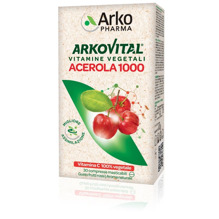 Arkopharma Acerola 1000 Complemento Alimenticio 30 Comprimidos Masticables