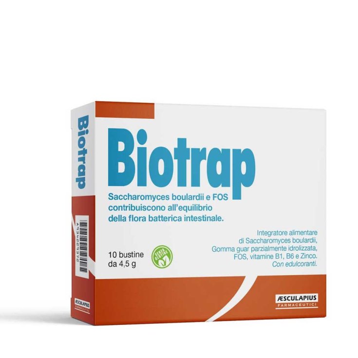 Aesculapius Farmaceutici Biotrap Complemento Alimenticio Sin Gluten 10 Sobres