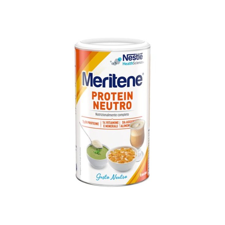 Nestlé Health Science Meritene Fuerza y Vitalidad Suplemento de Proteína en Polvo Neutro Vitaminas y Minerales 270g