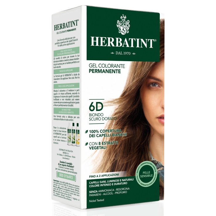 Herbatint Tinte Natural Matiz 6d Rubio Dorado Oscuro 135ml