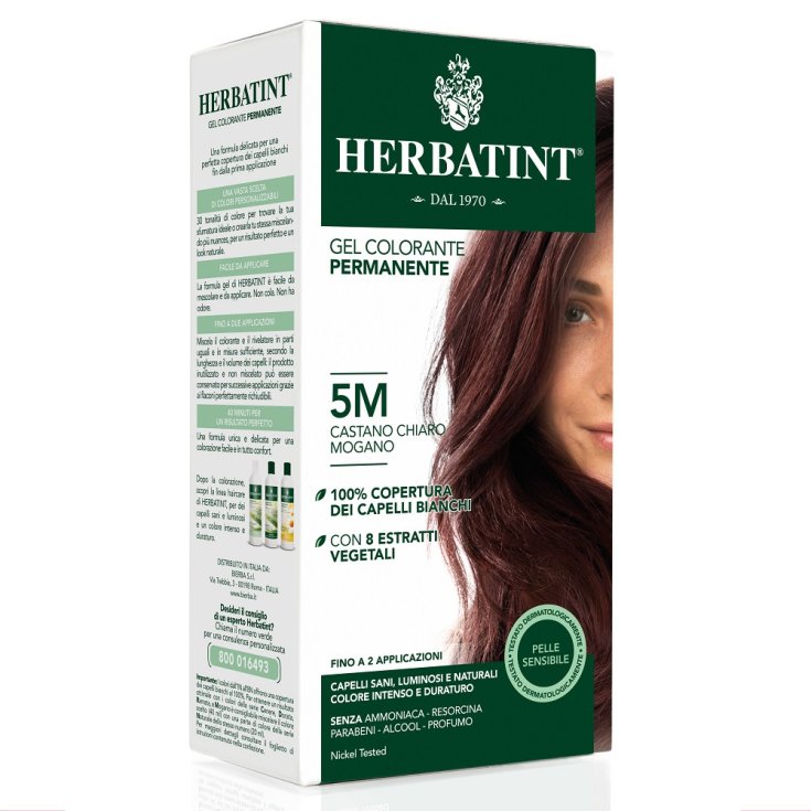 Herbatint Color Natural Matiz 5m Castaño Claro Caoba 135ml